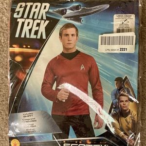 *New* Star Trek Captain “Scotty”adult uniform mens shirt costume size large
